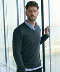 Henbury 12 Gauge V-neck Jumper