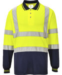 Portweat Two-tone long sleeve polo (S279)