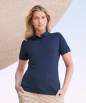 Women’s recycled polyester polo shirt